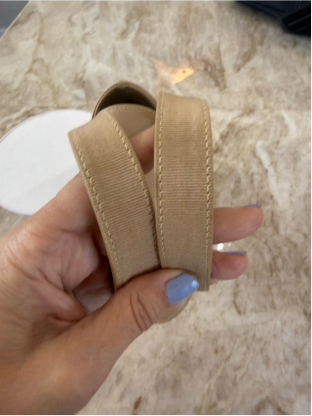 Salvatore Ferragamo Mini hand Bag Beige Gold, ribbon bow, Italian - Picture 5 of 9